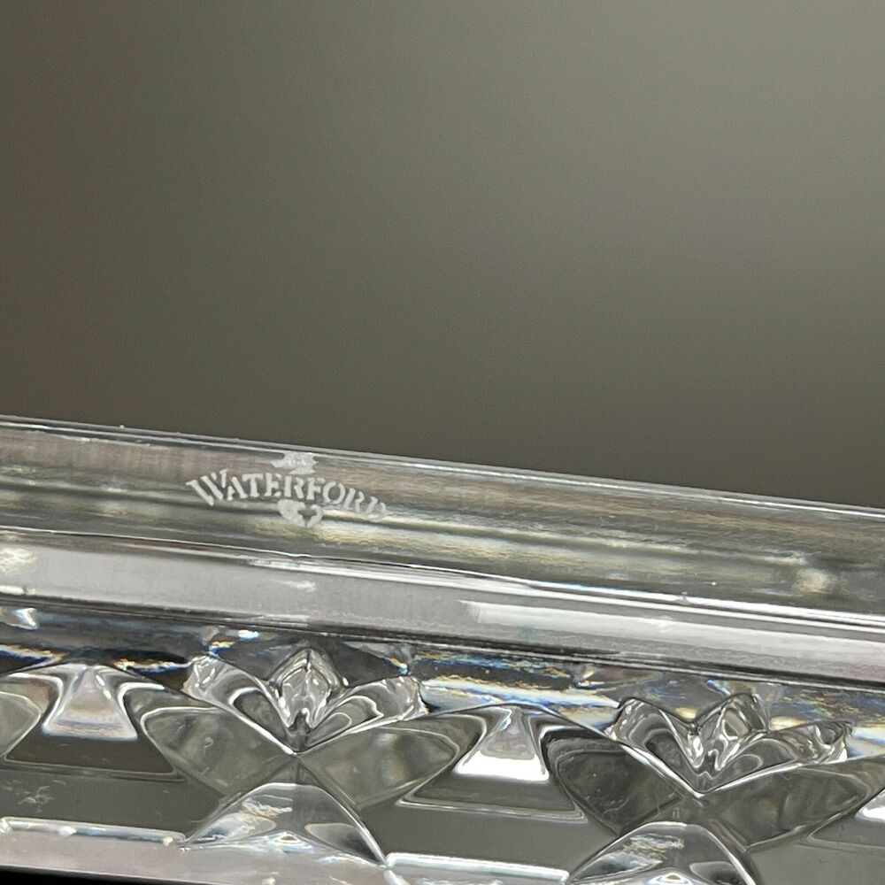 Vintage Waterford Crystal Frame Clear 8 7/8" x 6 7/8" - Picture 6 of 6